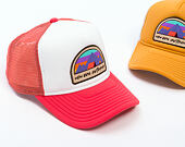Dětská Kšiltovka New Era - Branded Adventure Patch 9FORTY Trucker - Coral / White