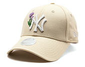Dámská Kšiltovka New Era - MLB Beaded 9FORTY - NY Yankees - Cream