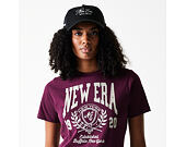 Dámské Triko New Era - Crest Tee Regular - Burgundy