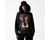 Mikina New Era - NBA Washed Graphic Crewneck - Chicago Bulls - Black