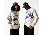 Svetr New Era - NBA Oversized Knit - LA Lakers - Cream