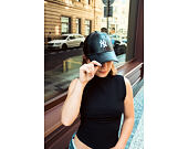 Dámská Kšiltovka New Era - MLB Contrast Stitch PU Leather 9FORTY - NY Yankees - Black / White