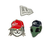 Pin New Era - Branded 3× Cap Pin Set - Silver