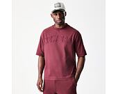 Tee New Era - Branded Washed Oversized Tee - Burgundy