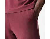 Pants New Era - Branded Washed Straight Sweatpants - Burgundy