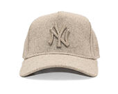 Cap New Era - MLB Melton Wool 9FORTY A-Frame - NY Yankees - Stone