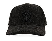 Cap New Era - MLB Melton Wool 9FORTY A-Frame - NY Yankees - Black