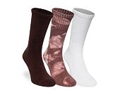 Socks New Era - Tie dye Crew Socks 3pk - Brown / Tie Dye / White