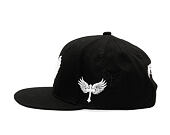 Kšiltovka Reflection Luxury Shine Loud Snapback - Satin Black / White
