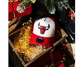 New Era 9FORTY A-Frame Trucker NBA Team Clear Black Chicago Bulls Optic White / Red Cap