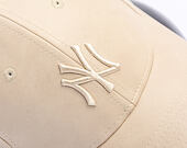 Womens Cap New Era - MLB PU Leather 9FORTY - NY Yankees - Stone