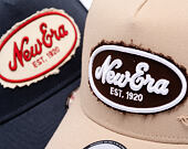 Cap New Era - Branded Oval Canvas Distress 9FORTY Trucker - Camel
