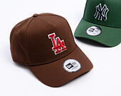 Cap New Era - MLB Outline Script 9FORTY A-Frame - LA Dodgers - Chestnut Brown