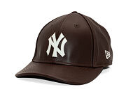 Cap New Era - MLB IMAGE DROP - Leather 9FORTY M-CROWN - NY Yankees - Brown