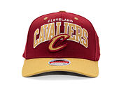 Cap Mitchell & Ness - NBA Team Arch Snapback - Cleveland Cavaliers - Dark Red / Gold