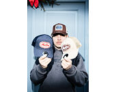 Cap New Era - Branded Oval Canvas Distress 9FORTY Trucker - Navy