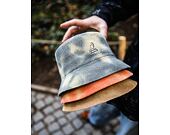Bucket Hat Kangol - Tie Dye Knit Bucket - Black/Natural