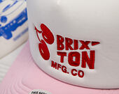 Cap Brixton - Cherry MP Trucker - Off White/Pink