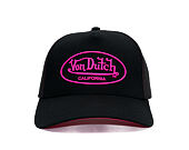 Cap Von Dutch - Trucker - Rubber Logo Black/Electric Pink