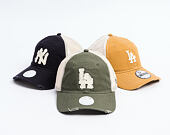 Womens Cap New Era - MLB Distress Trucker 9TWENTY Trucker - LA Dodgers - New Olive