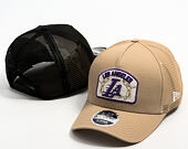 Cap New Era - NBA Felt Patch 9FORTY M-CROWN A-Frame Trucker - LA Lakers - Camel