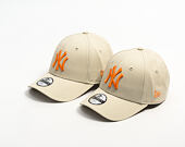 Kids Cap New Era - MLB Essential 9FORTY - NY Yankees - Stone / Orange
