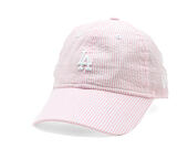 Kids Cap New Era - MLB Seersucker 9TWENTY - LA Dodgers - Pink Rouge