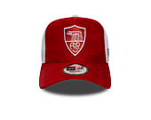 Cap New Era - Faux Suede 9FORTY A-Frame Trucker - AS Roma - Red