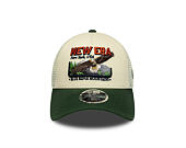 Cap New Era - Branded Graphic 9FORTY M-CROWN A-Frame Trucker - Cream / Cilantro Green
