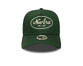 Kids Cap New Era - Branded Oval Patch 9FORTY A-Frame Trucker - Cilantro Green / Soft Grass
