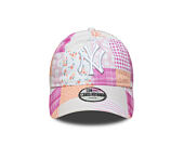 Kids Cap New Era - MLB Patchwork 9TWENTY - NY Yankees - Blush Pink / Fuchsia