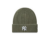 Beanie New Era - MLB Washed Beanie Medium Knit - NY Yankees - New Olive