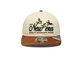 Cap New Era - Branded Suede Pre-Curved 9FIFTY Retro Crown - Cream / Deep Auburn
