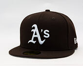 New Era - MLB Seasonal 59FIFTY - Oakland Athletics - Burnt Wood - Brown