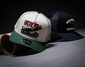 Cap New Era - Branded Graphic 9FORTY M-CROWN A-Frame Trucker - Cream / Cilantro Green