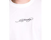 Tee Ed Hardy - Mens Don Wolf Eagle Panther Relaxed T-Shirt - White