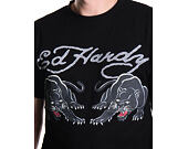 Tee Ed Hardy - Mens Double-Panther Tshirt - Black