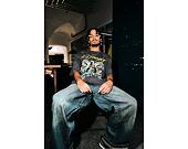 Pants Ed Hardy - Mens Fireball Dragon Dirty Wash Xxtra Denim Trousers Jeans - Green Tint