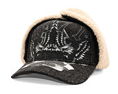 Cap Ed Hardy - Unisex 1971 Eagle Acid Wash 5 Panel Trapper Cap - Black