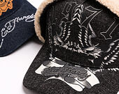 Cap Ed Hardy - Unisex 1971 Eagle Acid Wash 5 Panel Trapper Cap - Black