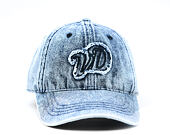 Womens Cap DAD CAP EN JEAN AVEC PATCH VD A FRANGES