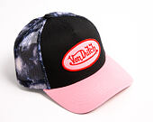 Womens Cap Von Dutch - Baseball - Galaxy Mesh Patch - Black / Pink