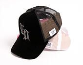 Womens Cap Von Dutch - Baseball - Velvet Rhinestone Logo - Black