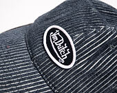 Cap Von Dutch - Striped Corduroy Oval Patch Baseball - Navy