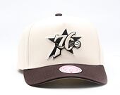 Cap Mitchell & Ness - NBA Brown And Cream Pro Snapback Hwc - Philadelphia 76ers - Cream