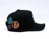 Cap Mitchell & Ness - NBA 404 Club Neon Pro Snapback - Brooklyn Nets - Black