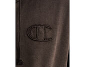Sweatshirt Champion - Washed Black Hoodie Full Zip Sweatshirt