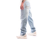 Pants Karl Kani - OG Distressed Straight Leg Jeans - Blue