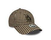 Womens Cap New Era - MLB Houndstooth 9FORTY M-CROWN - LA Dodgers - New Olive