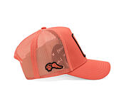 Cap Capslab - Looney Tunes Trucker - Bugs Bunny Line Art Patch - Coral
